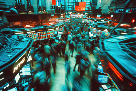 Crowds of people walking in central London.の素材