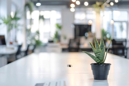 Blur white office background.の素材