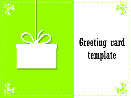 Minimalist vector greeting card templateのイラスト素材