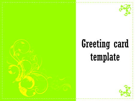 Minimalist vector greeting card templateのイラスト素材
