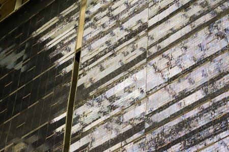 Vintage Solar Panels Closeup Texture Reflective Space Travel Technology Wall Hanging