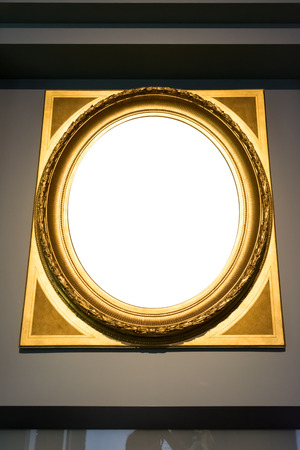 Art Museum Frame Vintage Ornate Painting Picture Blank Clipping Path Isolated Beautifulの写真素材