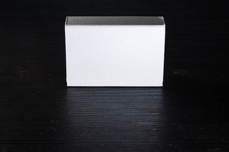 Paper Match Boxes Cartons Cardboard White Blank Template Contraastの写真素材