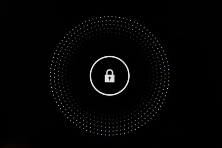 Finger Touch Key Button Lock Screen Tablet Interface DIgital Unlockの写真素材