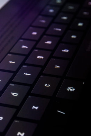 Go Enter Button Digital Keyboard Flat Keys Buttons Press Finger Black