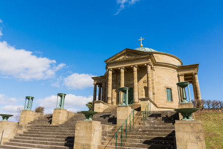 Grabkapelle Stuttgart Mausoleum European Blue Skies Old Architecture Landscape Beautiful Monument Germanyの写真素材