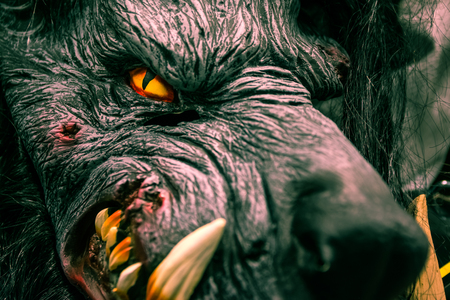 Halloween Mask Scary Wolf Holiday Prop Costumeの写真素材