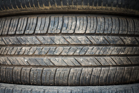Tyre lines are clearly visible