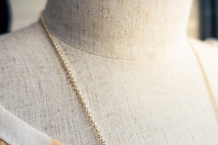 Necklace on a Modelの写真素材