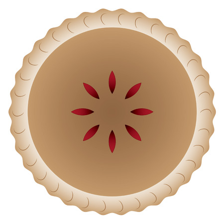 Delicious Cherry Pie Vectorのイラスト素材