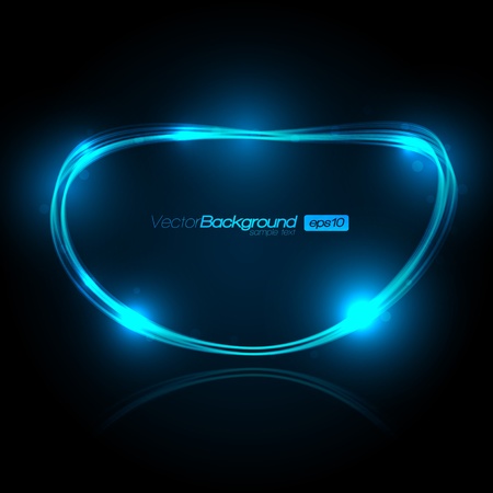 EPS10 Speech Bubble Made of Light Vector Designのイラスト素材