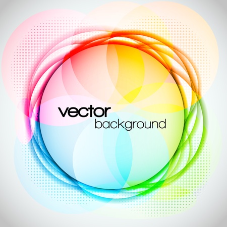 EPS10 Abstract Colorful Circle Background Vector