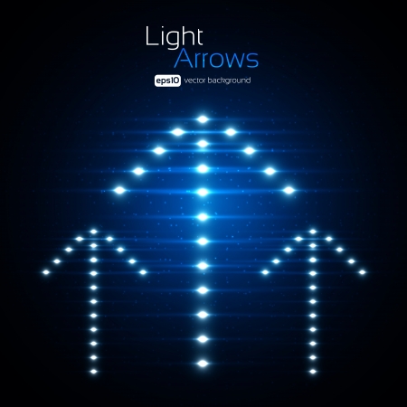 Light Arrows Vector Backgroundのイラスト素材