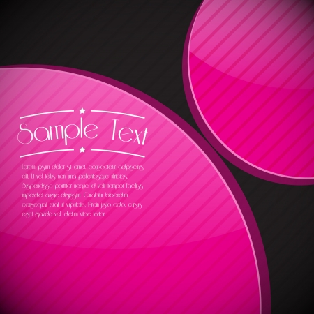 Pink circles  cardのイラスト素材