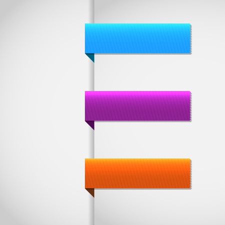   set ribbons tag のイラスト素材