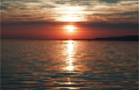 Realistic Sunset  Illustrationのイラスト素材