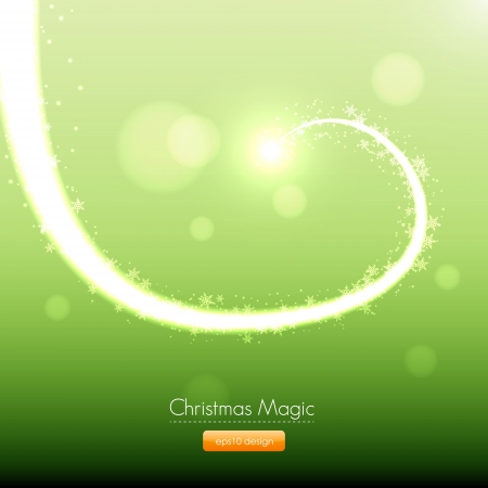 Christmas Background - Snowflakes and Lightのイラスト素材