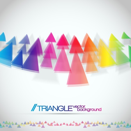 Colorful Abstract Triangles Backgroundのイラスト素材