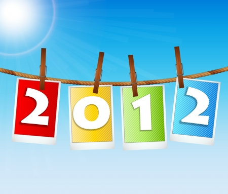 2012 New Year s Eve Greeting Cardのイラスト素材