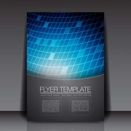 3D Blue Squares - Flyer Templateのイラスト素材