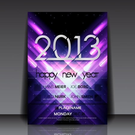 2013 New Year Flyer Templateのイラスト素材