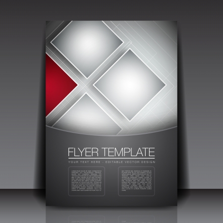Business Squares Background Flyer Templateのイラスト素材
