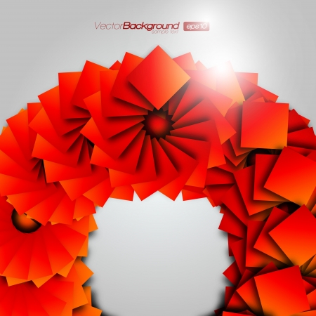Orange Square Wheel Background Design Conceptのイラスト素材