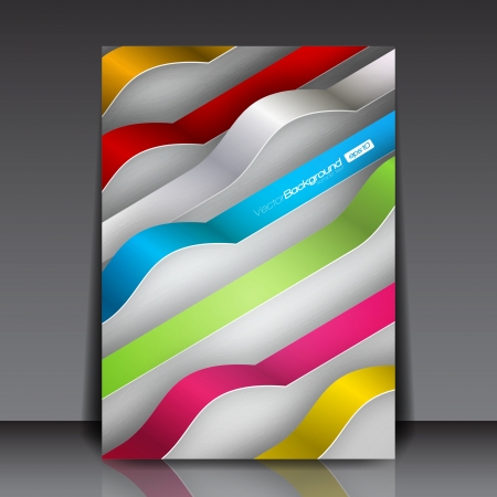 Colorful 3D Lines - Business Flyer Templateのイラスト素材