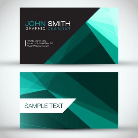 Green Modern Business-Card Set   EPS10 Vector Designのイラスト素材