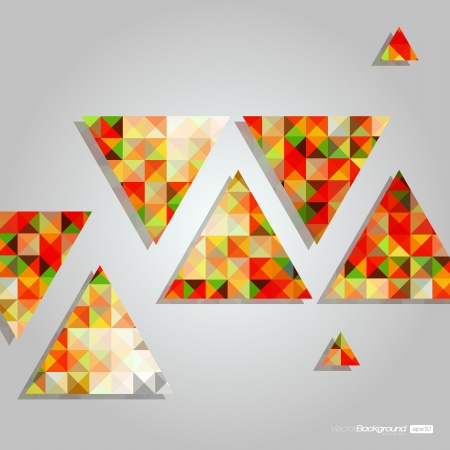 Mosaic Triangles Abstract Vector Background   EPS10 Designのイラスト素材