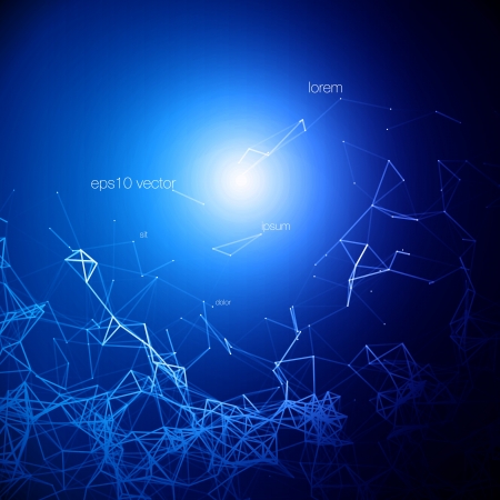 Futuristic Abstract Blue Modern Lines Background   Vector Illustrationのイラスト素材