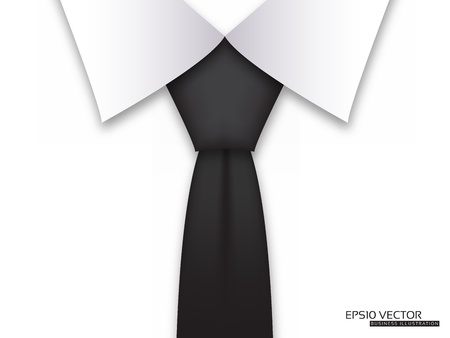 Business Card Modern Design Layout with Black Tie のイラスト素材
