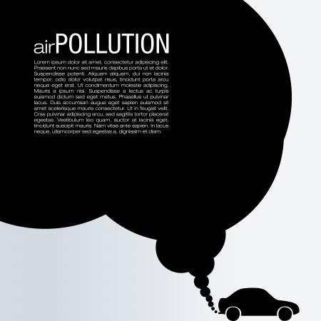 Air Pollution Vector Designのイラスト素材
