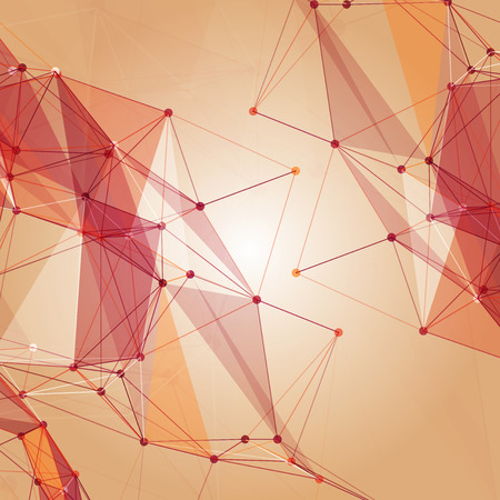 Abstract mesh background with circles, lines and shapes   のイラスト素材