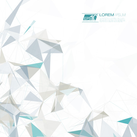 Abstract mesh background with circles, lines and shapes   EPS10 Futuristic Designのイラスト素材