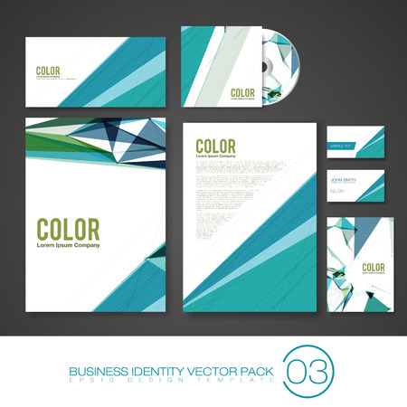 Set of Business Identity Vector Templates | Design Packのイラスト素材