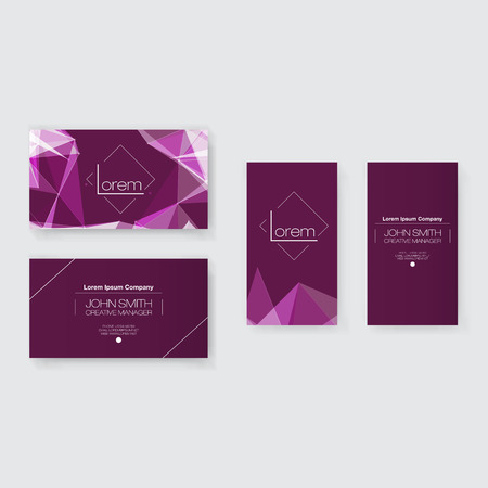 Abstract Business Card Template Set | Modern Vector Designのイラスト素材