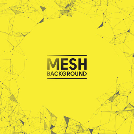 Yellow Mesh Vector Background   Designのイラスト素材