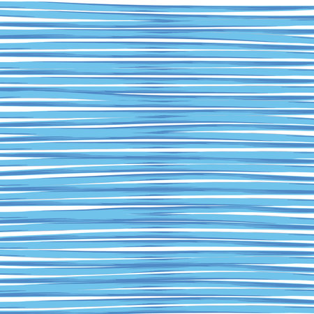 Blue Hand Drawn Straight Lines Vector Backgroundのイラスト素材