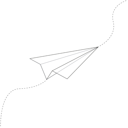 Line Art Minimal Airplane Designのイラスト素材