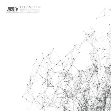 Black and White Vector Mesh Background | EPS10 Designのイラスト素材