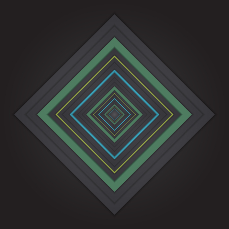 Geometric Abstract Square Vector Backgroundのイラスト素材