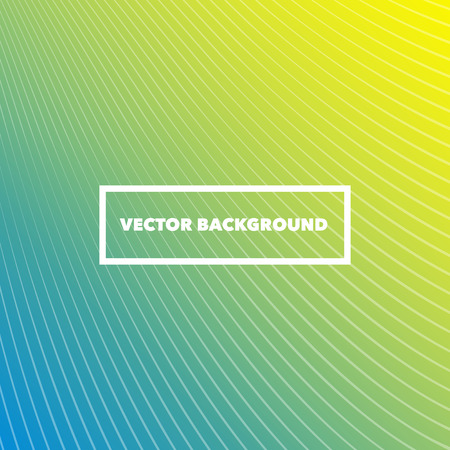 Colorful Abstract Wave Lines Vector Background - Frame with White Text Boldのイラスト素材