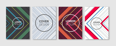 Minimal Vector Covers Design, Cool Vibrant Colors Topographic Lines Illustrations, Future Poster Templates.のイラスト素材