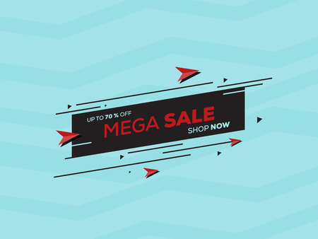 Sale banner template design for big sale special offer design. End of season special offer banner vector illustrationのイラスト素材