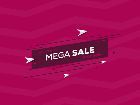 Sale banner template design for big sale special offer design. End of season special offer banner vector illustrationのイラスト素材