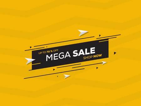 Sale banner template design for big sale special offer design. End of season special offer banner vector illustrationのイラスト素材