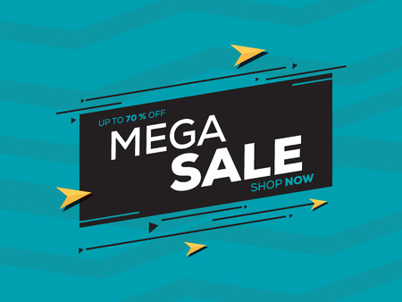 Sale banner template design for big sale special offer design. End of season special offer banner vector illustrationのイラスト素材
