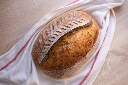 Homemade sourdough bread food photography recipe idea