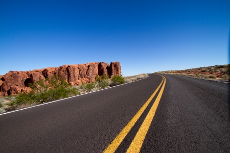 American road natureの写真素材